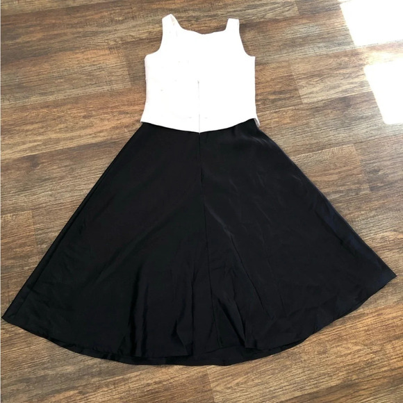 Arianna by Rachel Kaye Dress Black & Ivory With Pearls - Picture 3 of 5